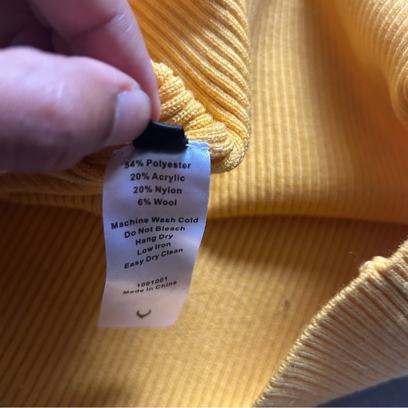 SOLD—FANG NYC Unisex Bow Knit Tank in Yellow - Picture 7 of 7